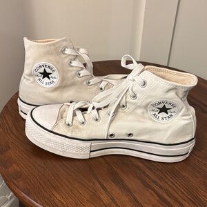 Converse Platform High-Top Sneakers in White